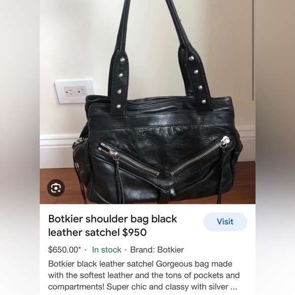 Authentic Botkier leather shoulder satchel bag - Picture 6 of 6
